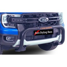 Ford Ranger Next Gen TREMOR 2024+ PDC Nudge Bar Black  409 Stainless Steel PC Black Ford Ranger Next Gen TREMOR 2024+ PDC Nudge Bar Black  409 Stainless Steel PC Black