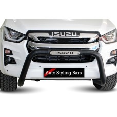 Isuzu RT85 2017 - 2023+ GEN6 and 7 Nudge Bar PDC 409 Stainless Steel Powder Coated Black
