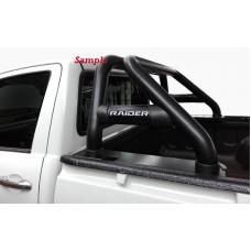 Toyota Hilux 2016 - 2022+ Single Cab Rollbar (Sports Bar) with Oval Cross Members 409 SS PC Black