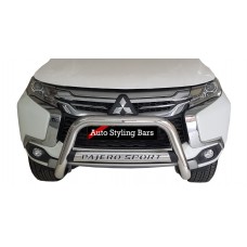 Mitsubishi Pajero 2017-2020 Nudge Bars Stainless Steel