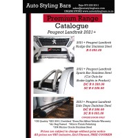 Peugeot Landtrek 2021+ Side Steps Double Cab Stainless Steel