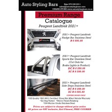 Peugeot Landtrek 2021+ Side Steps Double Cab Stainless Steel