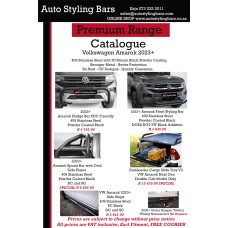 VW Amarok 2023+ Double Cab Rollbar (Sports Bar) with Oval Cross Members 409 SS PC Black VW Amarok 2023+ Double Cab Rollbar (Sports Bar) with Oval Cross Members 409 SS PC Black