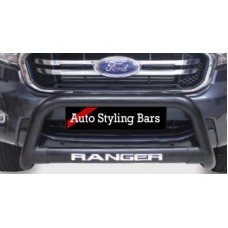 Ford Ranger 2016 - 2022 Nudge Bar 409 Stainless Steel PC Black