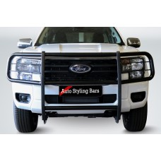 Ford Ranger Next Gen 2023+ Bullbar with Wings Black (Not PDC Friendly) 409 Stainless Steel PC Black