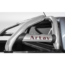 VW Amarok 2023+ Double Cab Rollbar (Sports Bar) with Oval Cross Members Stainless Steel