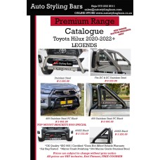 Toyota Hilux LEGEND 2020 - 2023+ Sports Bar Double Cab & Extended Cab Stainless Steel