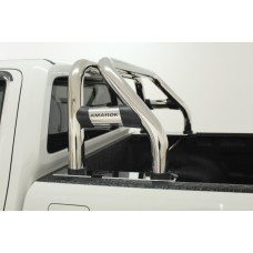 VW Amarok 2010 - 2022 Rollbar (Sports Bar) Canopy Friendly with Oval Cross Members Stainless Steel.