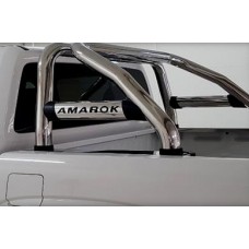 VW Amarok 2010 - 2022 Rollbar (Sports Bar) with Oval Cross Members Stainless Steel