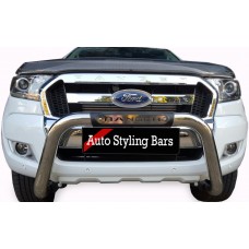 Ford Ranger 2016 - 2022 PDC Friendly Nudge Bar Stainless Steel