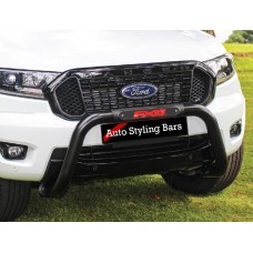Ford Ranger STORM TRACK PDC 2016 - 2022 Nudge Bar 409 Stainless Steel PC Black