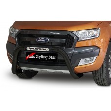Ford Wildtrak 2016 - 2022 PDC Nudge Bar 409 Stainless Steel PC Black