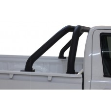 Toyota Hilux 2016 - 2022+ Single Cab Rollbar (Sports Bar) Fleet Range 409 Stainless Steel Powder Coated Black