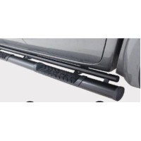 Isuzu 2013 - 2022 Double Cab Cab Side Steps 409 Stainless Steel Black