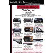 Ford Ranger 2012 - 2025+ Super Cab Side Steps 409 Stainless Steel Black