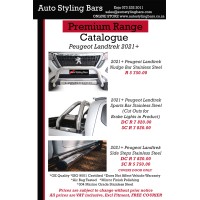 Peugeot Landtrek 2021+ Side Steps Double Cab Stainless Steel