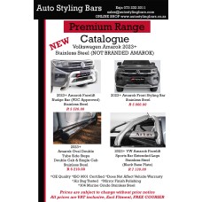 VW Amarok 2023+ Single Cab Side Steps Stainless Steel VW Amarok 2023+ Single Cab Side Steps Stainless Steel