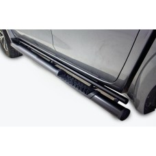 Ford Ranger 2012 - 2022 Single Cab Side Steps 409 Stainless Steel Black