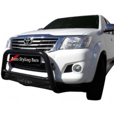 Toyota Hilux 2005 - 2015 Nudge Bar Black Coated with Sump Guard