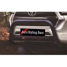 Toyota Hilux 2016 - Sept 2020 Nudge Bar Black Coated Stainless Steel