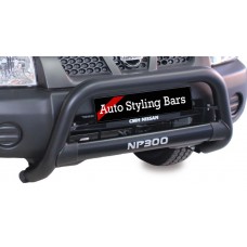 Nissan NP300 2012-2021+ Nudge Bar 409 Stainless Steel Powder Coated Black