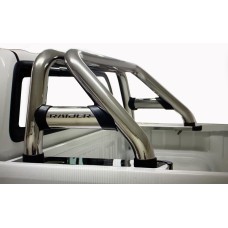 Toyota Hilux 2016 - 2022+ Rollbar (Sports Bar) with Oval Cross Members Stainless Steel.